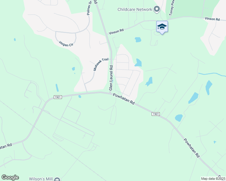 map of restaurants, bars, coffee shops, grocery stores, and more near 97 Wildlife Parkway in Clayton