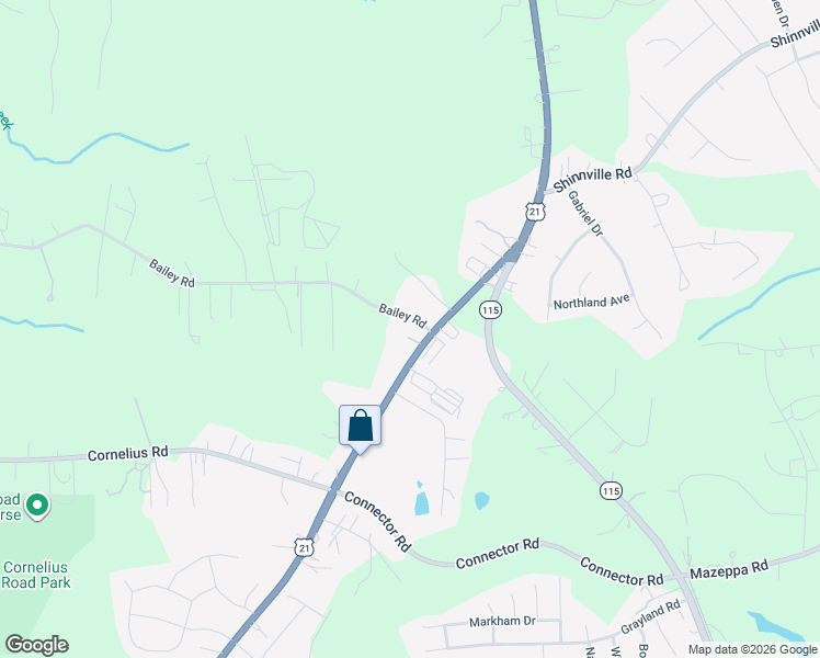 map of restaurants, bars, coffee shops, grocery stores, and more near 2068 U.S. 21 in Mooresville