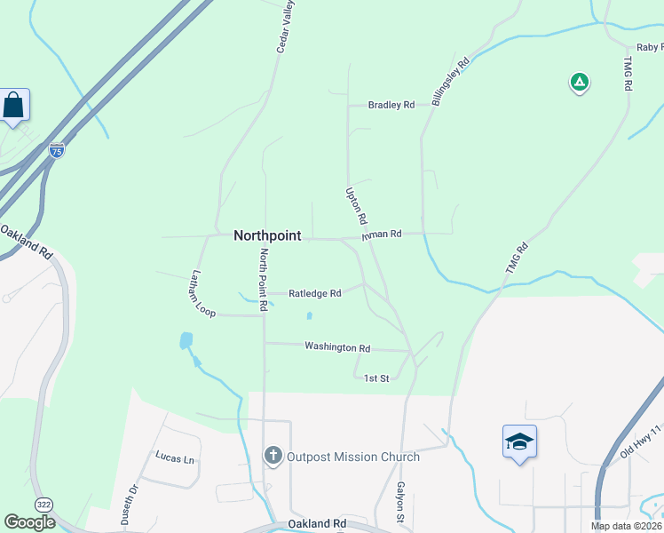 map of restaurants, bars, coffee shops, grocery stores, and more near 511 Cedar Valley Road in Sweetwater