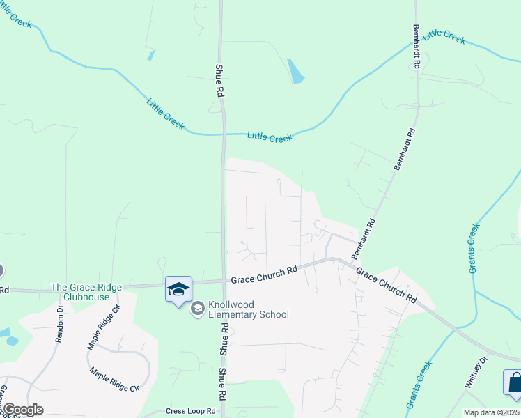 map of restaurants, bars, coffee shops, grocery stores, and more near 212 Carolyn Road in Salisbury