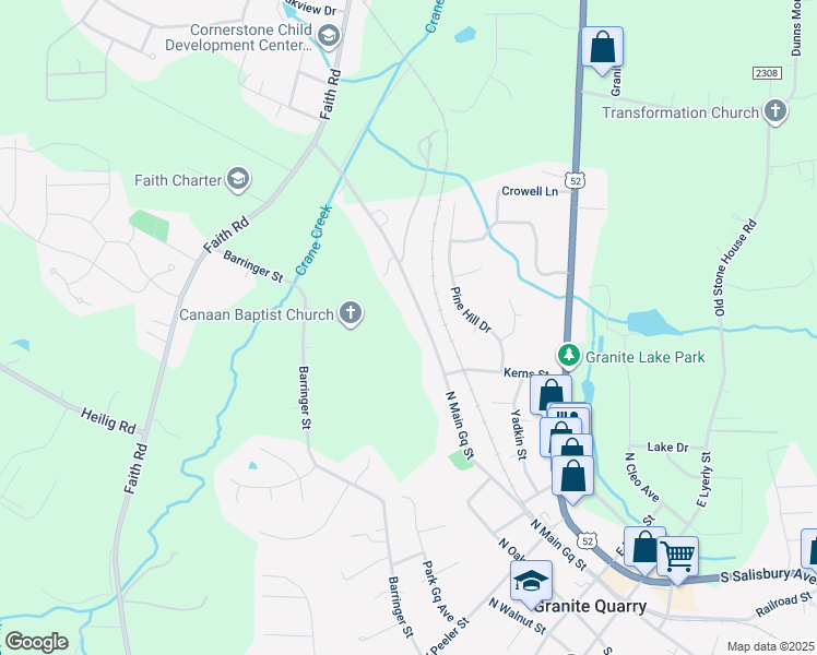 map of restaurants, bars, coffee shops, grocery stores, and more near 715 North Main Gq Street in Salisbury