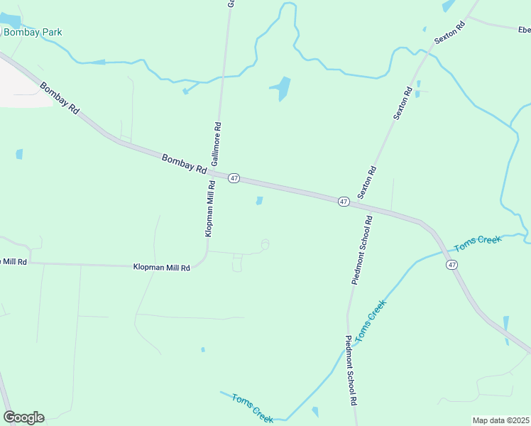 map of restaurants, bars, coffee shops, grocery stores, and more near North Carolina 47 in Denton