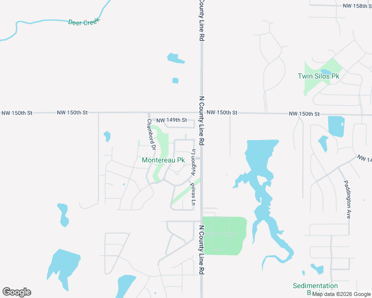 map of restaurants, bars, coffee shops, grocery stores, and more near 9017 Northwest 147th Place in Yukon