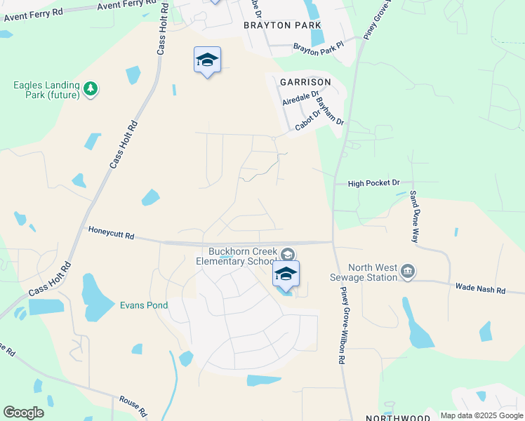map of restaurants, bars, coffee shops, grocery stores, and more near in Holly Springs