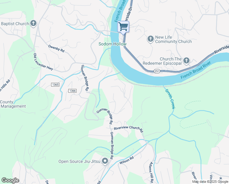 map of restaurants, bars, coffee shops, grocery stores, and more near 34 Red Tail Hawk Lane in Asheville