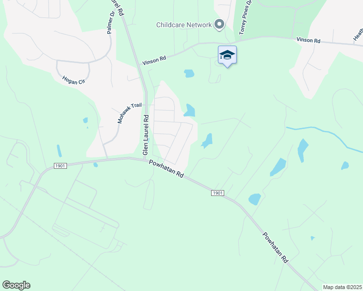 map of restaurants, bars, coffee shops, grocery stores, and more near 201 National Drive in Clayton