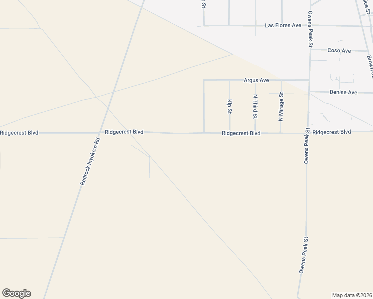 map of restaurants, bars, coffee shops, grocery stores, and more near 6552 Ridgecrest Boulevard in Inyokern