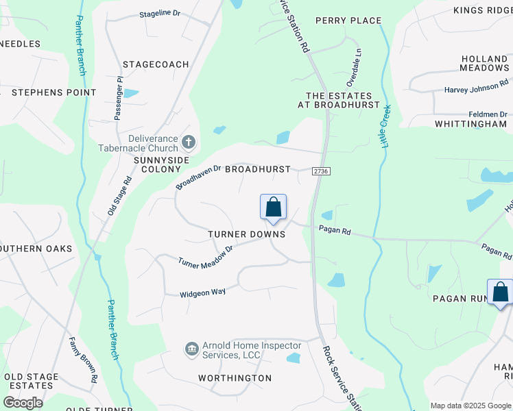 map of restaurants, bars, coffee shops, grocery stores, and more near 5720 Turner Store Lane in Raleigh