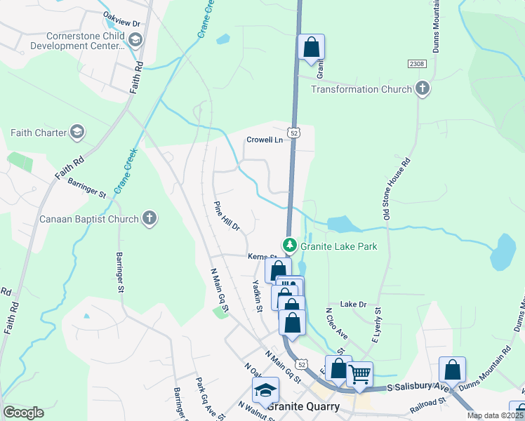 map of restaurants, bars, coffee shops, grocery stores, and more near 218 Meadow Wood Drive in Salisbury