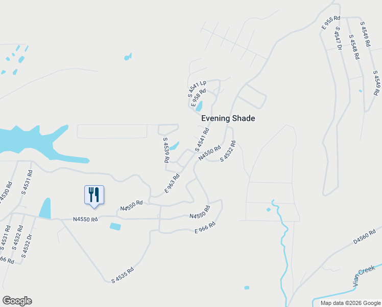 map of restaurants, bars, coffee shops, grocery stores, and more near 96048 South 4541 Road in Vian