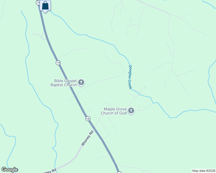 map of restaurants, bars, coffee shops, grocery stores, and more near 6442 Camp Meeting Road in Connelly Springs