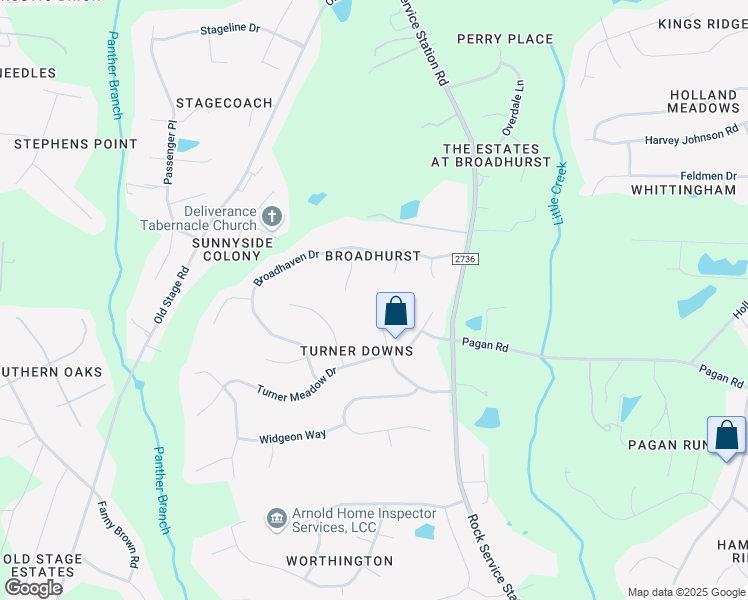 map of restaurants, bars, coffee shops, grocery stores, and more near 5720 Turner Store Lane in Raleigh