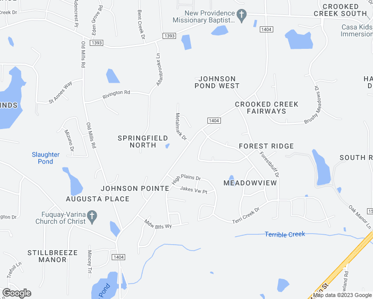 map of restaurants, bars, coffee shops, grocery stores, and more near 5921 Johnson Pond Rd in Fuquay-Varina