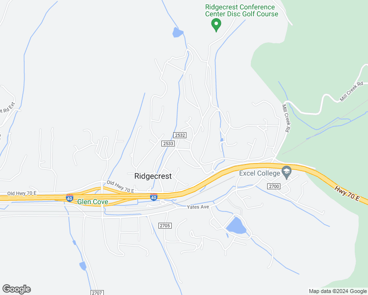 map of restaurants, bars, coffee shops, grocery stores, and more near 44 Tupper Road in Black Mountain