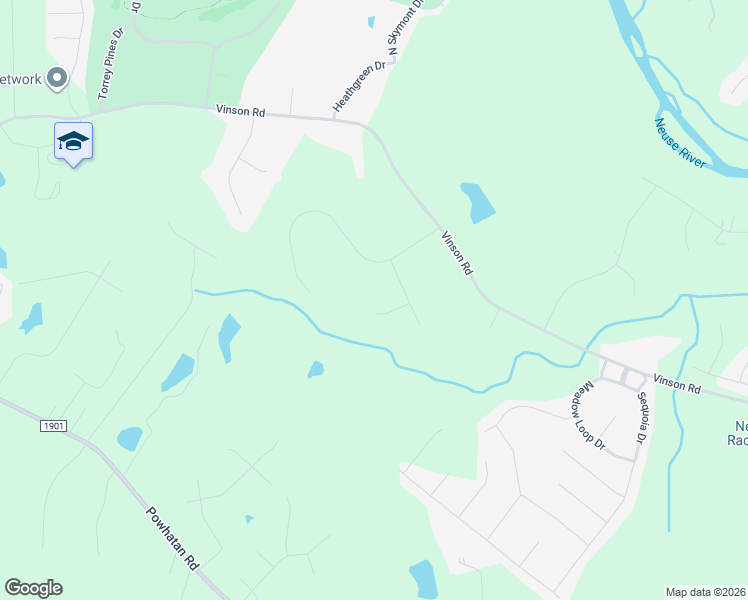 map of restaurants, bars, coffee shops, grocery stores, and more near 104 Ashebury Drive in Clayton