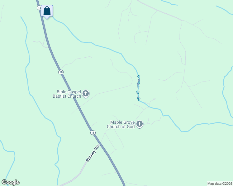map of restaurants, bars, coffee shops, grocery stores, and more near 6501 Camp Meeting Road in Connelly Springs