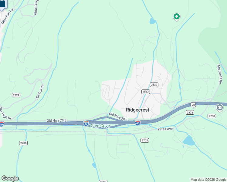 map of restaurants, bars, coffee shops, grocery stores, and more near Grey Rock Valley in Buncombe County