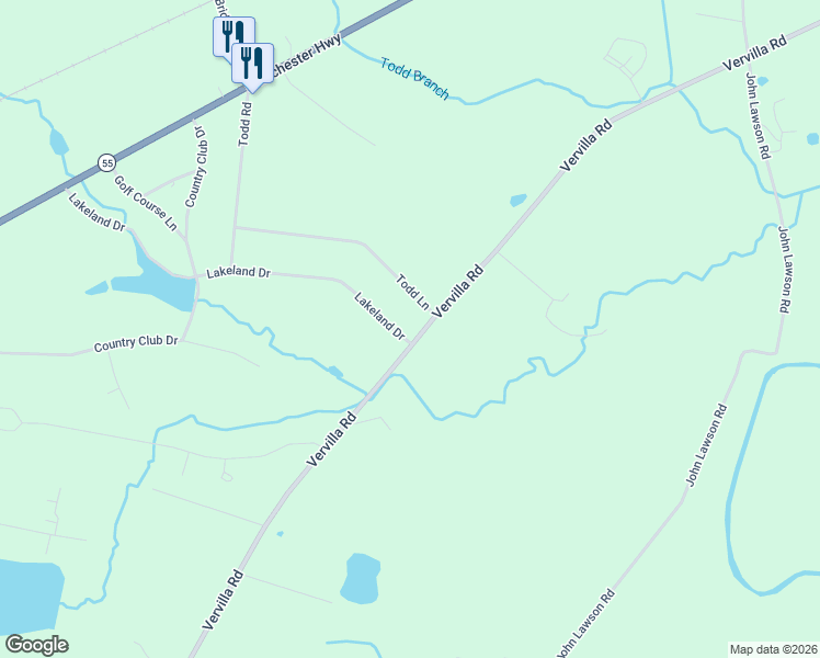 map of restaurants, bars, coffee shops, grocery stores, and more near 3180 Vervilla Road in McMinnville