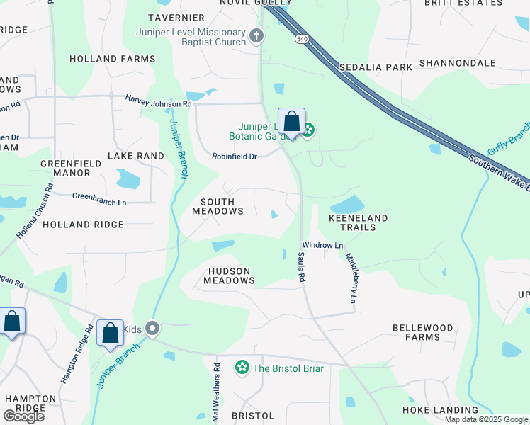 map of restaurants, bars, coffee shops, grocery stores, and more near 9309 Hay Meadow Court in Raleigh