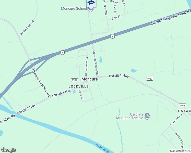 map of restaurants, bars, coffee shops, grocery stores, and more near 901 Old US 1 Highway in Moncure