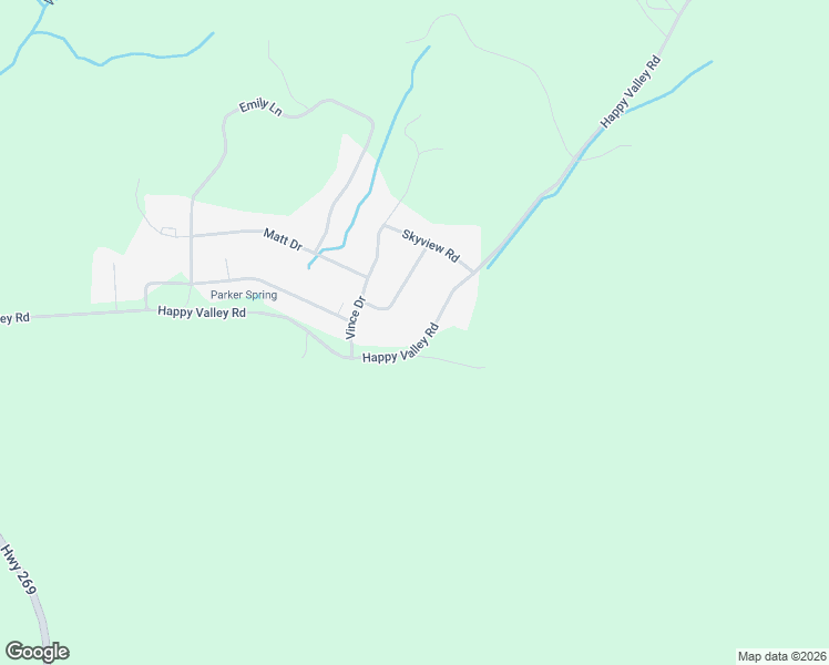 map of restaurants, bars, coffee shops, grocery stores, and more near 742 Happy Valley Road in Bell Buckle