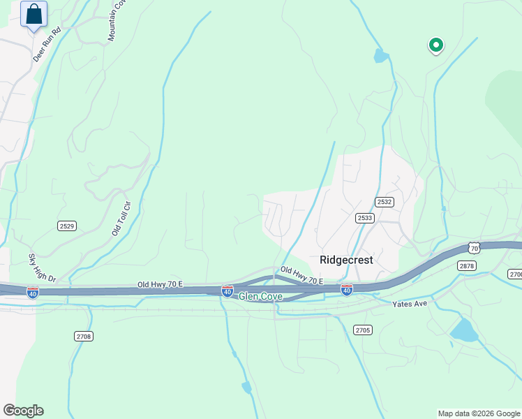 map of restaurants, bars, coffee shops, grocery stores, and more near 115 Bartram Way in Black Mountain