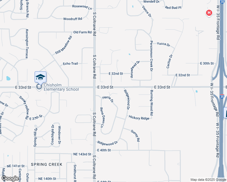 map of restaurants, bars, coffee shops, grocery stores, and more near 3101 Jamin Paul Circle in Edmond