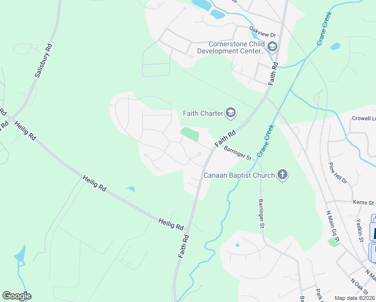 map of restaurants, bars, coffee shops, grocery stores, and more near 212 Garner Drive in Salisbury
