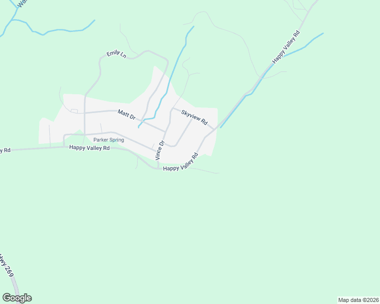 map of restaurants, bars, coffee shops, grocery stores, and more near 742 Happy Valley Road in Bell Buckle