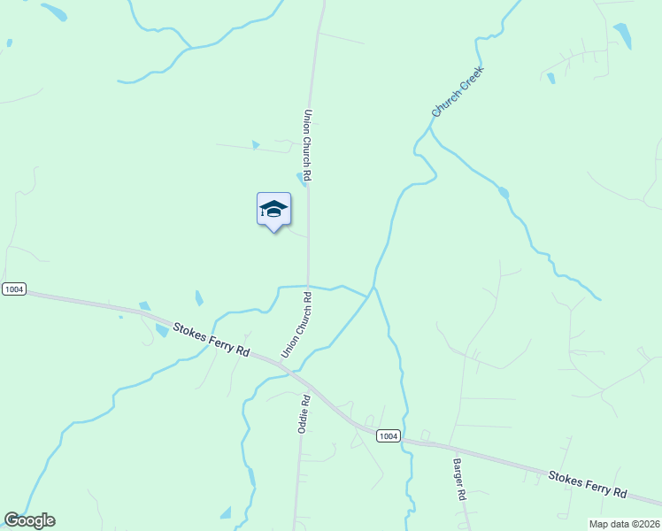 map of restaurants, bars, coffee shops, grocery stores, and more near 1317 Union Church Road in Salisbury