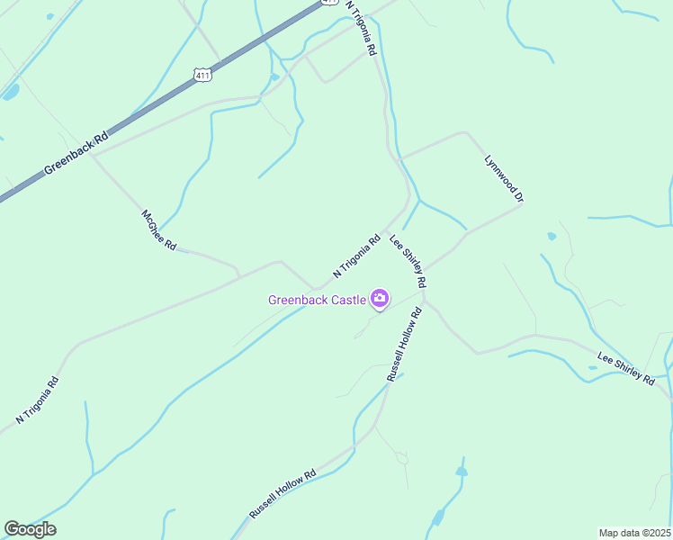 map of restaurants, bars, coffee shops, grocery stores, and more near 3404 North Trigonia Road in Greenback
