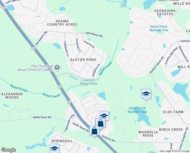 map of restaurants, bars, coffee shops, grocery stores, and more near in Fuquay-Varina