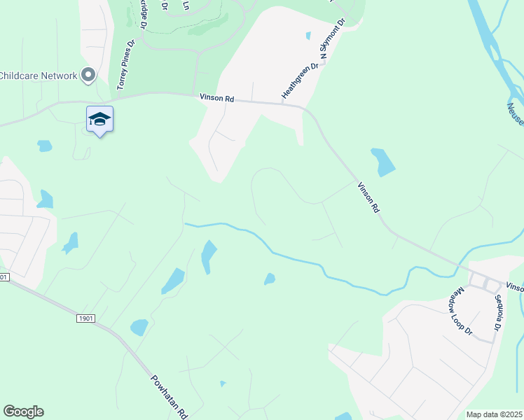 map of restaurants, bars, coffee shops, grocery stores, and more near 201 Windsor Green Drive in Clayton