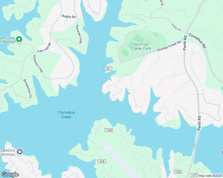 map of restaurants, bars, coffee shops, grocery stores, and more near 122 Kyle Lane in Mooresville
