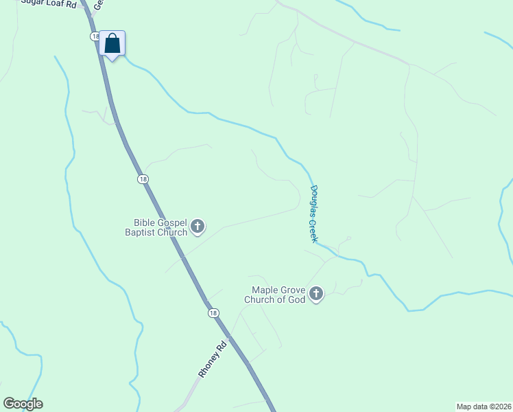map of restaurants, bars, coffee shops, grocery stores, and more near 6501 Camp Meeting Road in Connelly Springs