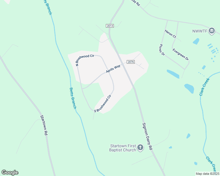map of restaurants, bars, coffee shops, grocery stores, and more near 2331 South Brushwood Circle in Newton