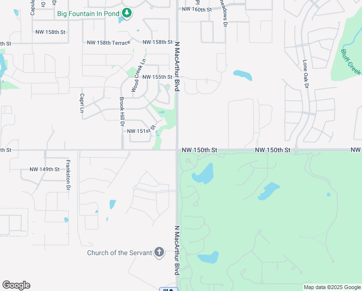 map of restaurants, bars, coffee shops, grocery stores, and more near 15100 North Macarthur Boulevard in Edmond