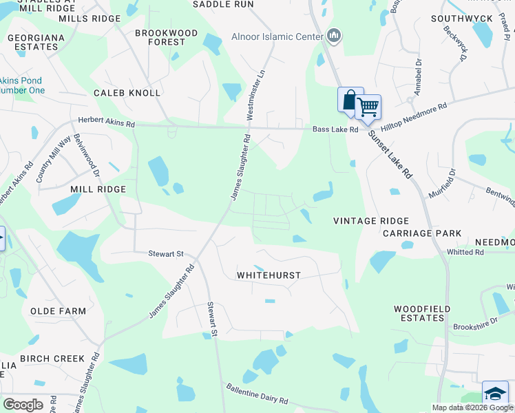 map of restaurants, bars, coffee shops, grocery stores, and more near 817 Hawks View Court in Fuquay-Varina