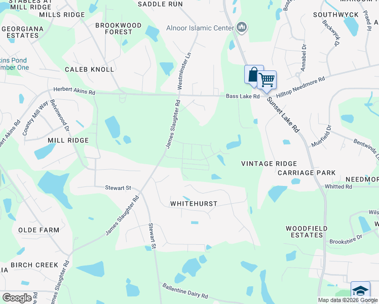 map of restaurants, bars, coffee shops, grocery stores, and more near 817 Hawks View Court in Fuquay-Varina