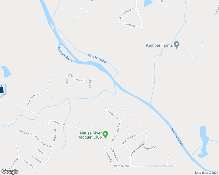 map of restaurants, bars, coffee shops, grocery stores, and more near 2308 High Chaparral Drive in Clayton