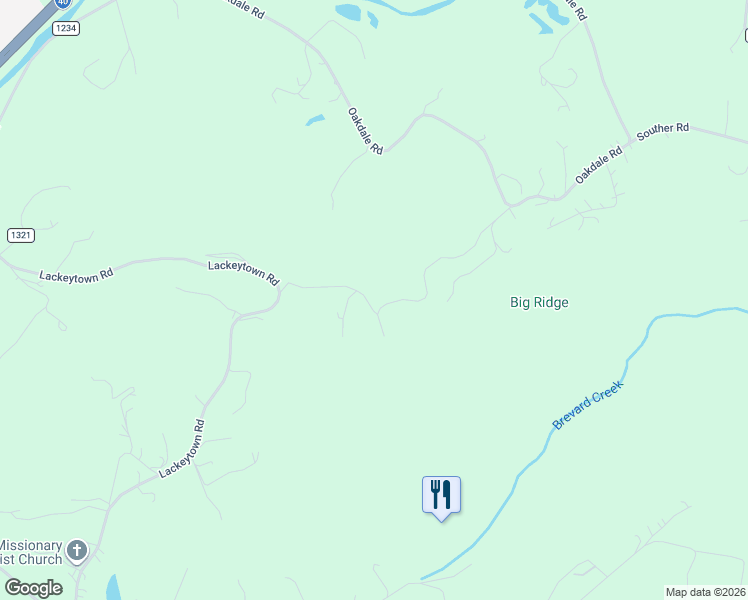 map of restaurants, bars, coffee shops, grocery stores, and more near 205 Falling Waters Drive in Old Fort