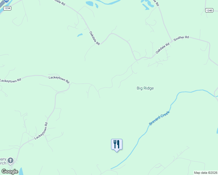 map of restaurants, bars, coffee shops, grocery stores, and more near 205 Falling Waters Drive in Old Fort