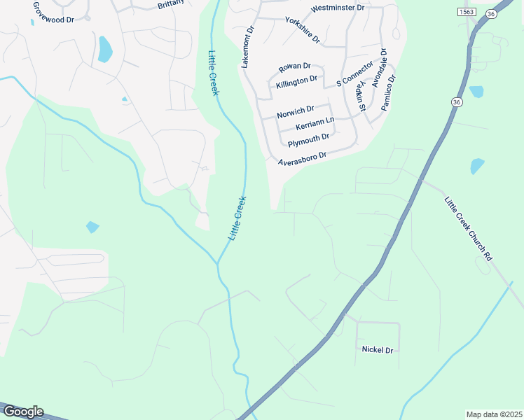 map of restaurants, bars, coffee shops, grocery stores, and more near 401 Tall Pines Lane in Clayton