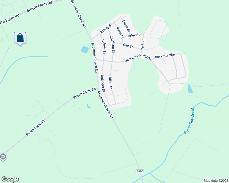 map of restaurants, bars, coffee shops, grocery stores, and more near 2366 Dillon Drive in Newton