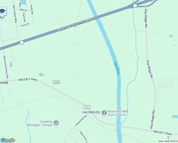 map of restaurants, bars, coffee shops, grocery stores, and more near 449 Wimberly Road in Moncure