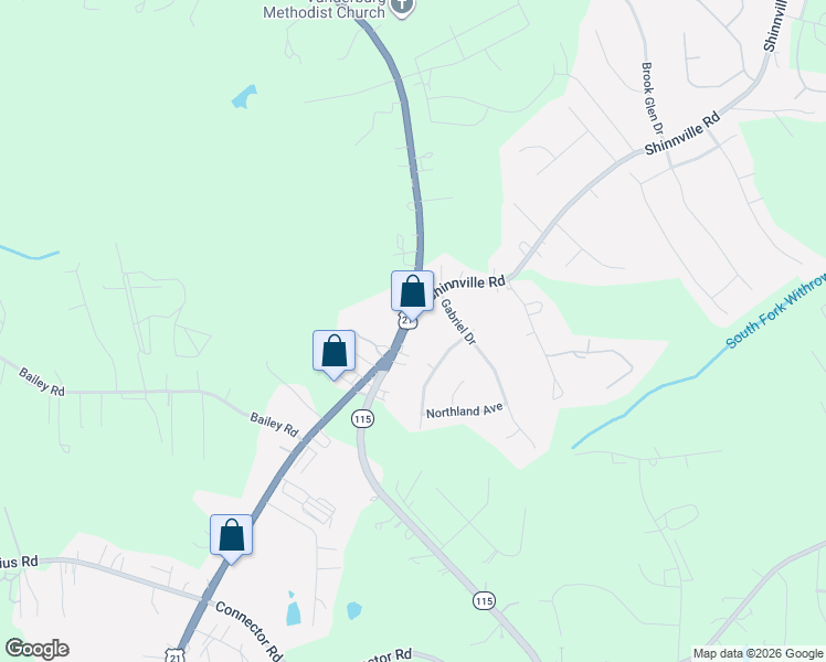 map of restaurants, bars, coffee shops, grocery stores, and more near 1970 Charlotte Highway in Mooresville