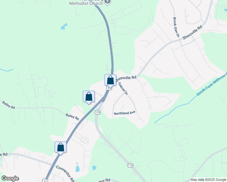 map of restaurants, bars, coffee shops, grocery stores, and more near 1970 Charlotte Highway in Mooresville