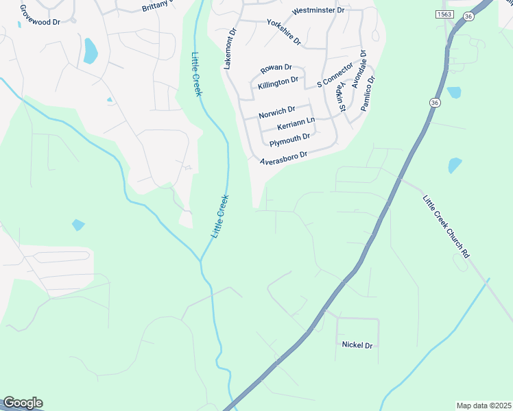 map of restaurants, bars, coffee shops, grocery stores, and more near 401 Tall Pines Lane in Clayton