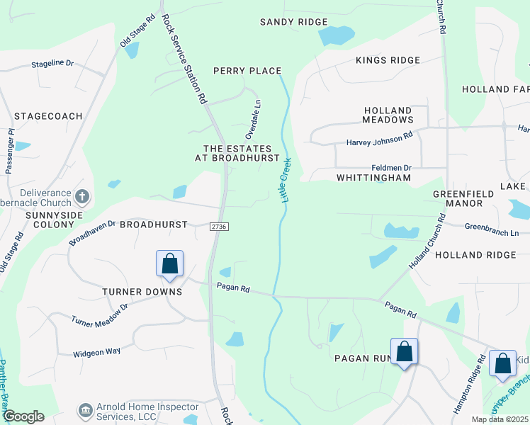 map of restaurants, bars, coffee shops, grocery stores, and more near 5421 Rock Service Station Road in Raleigh