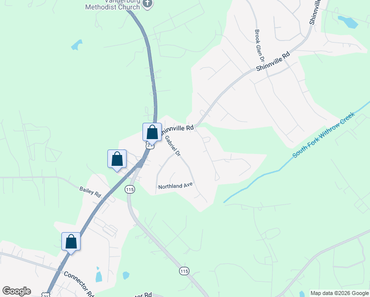 map of restaurants, bars, coffee shops, grocery stores, and more near 101 Shephard Hill Drive in Mooresville